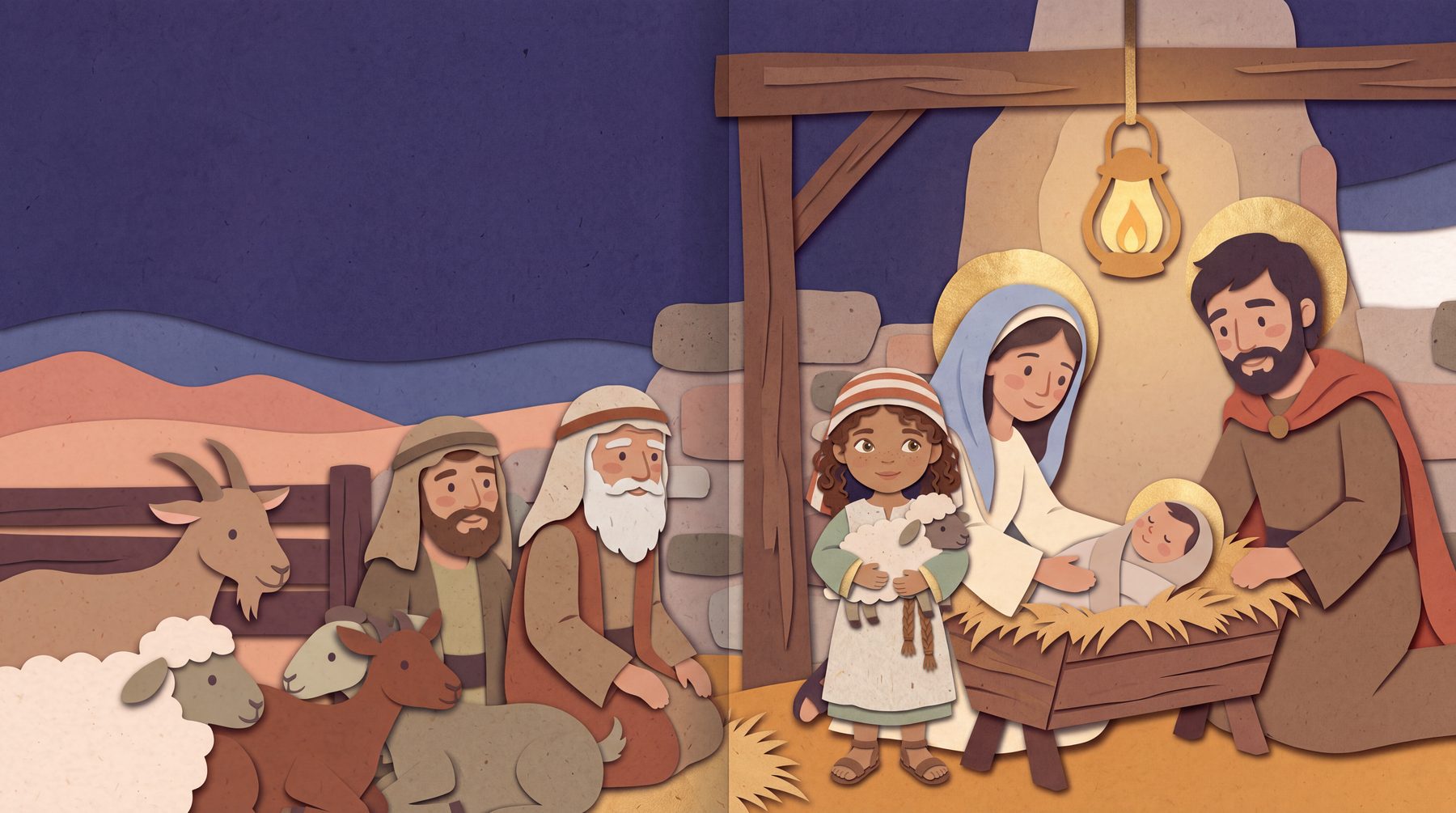 They meet the baby with the shepherds